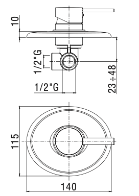 Rubinetto incasso doccia PAFFONI.mod BERRY