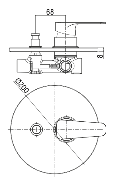 Rubinetto Incasso doccia con deviatore PAFFONI.mod SLY