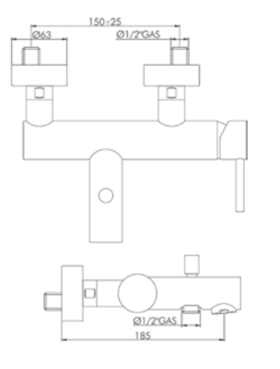 Miscelatore vasca con microfono GABOLI LUIGI.mod LUIGINO