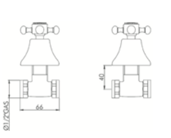 Coppia rubinetti incasso GABOLI LUIGI.mod DUETTO