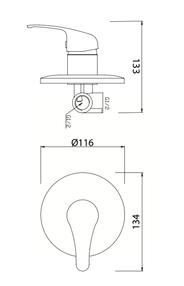 Rubinetto Incasso doccia con accessori MARIANI.mod ASTRO 2