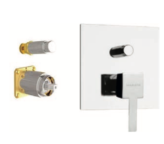 Miscelatore doccia con deviatore MARIANI.mod QUADRA