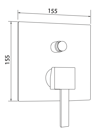 Miscelatore doccia con deviatore MARIANI.mod QUADRA