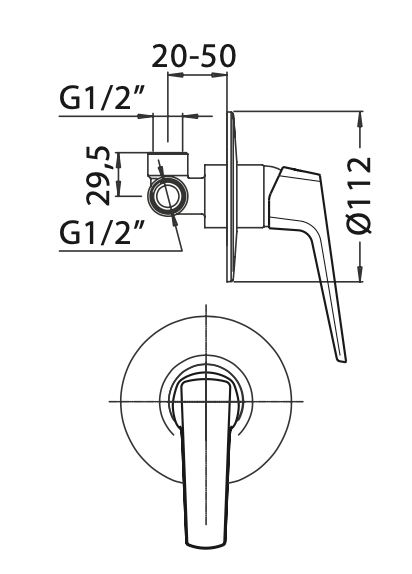 Miscelatore Incasso doccia completo MAMOLI.mod SPARTACO