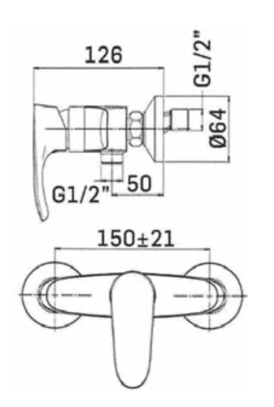 Miscelatore doccia senza accessori MAMOLI.mod SMILE