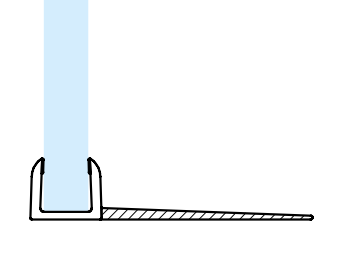 Profilo doccia - PG058 - Profilo P6 Vetro 8