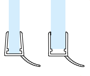 Profilo doccia - P509 - Profilo P6 Vetro 8/10