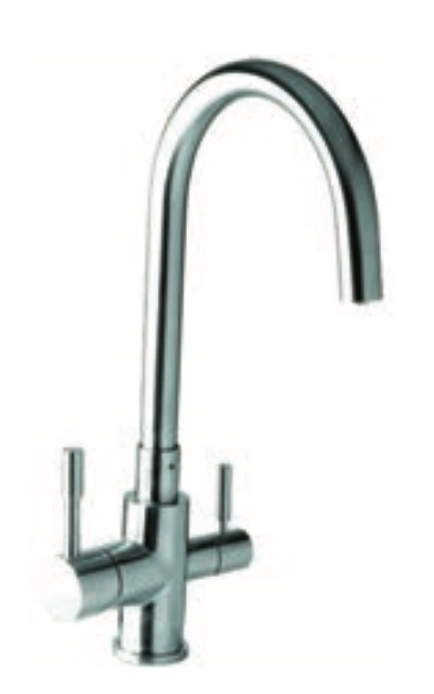 Rubinetto per cucina MIXTECH - MOD. kitchen inox 3 vie