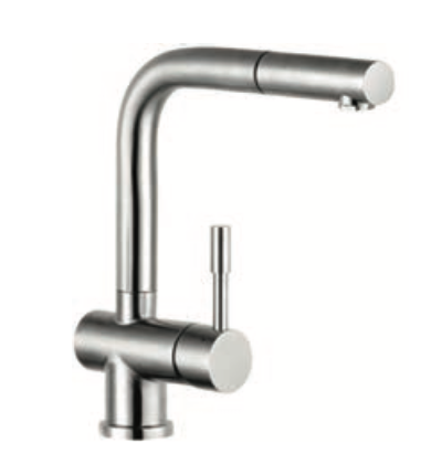Rubinetto cucina con doccetta estraibile MIXTECH - MOD. inox