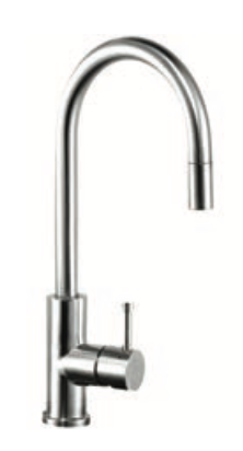 Rubinetto cucina con doccetta estraibile MIXTECH - MOD. inox