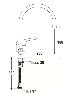 Rubinetto cucina con doccetta estraibile MIXTECH - MOD. inox