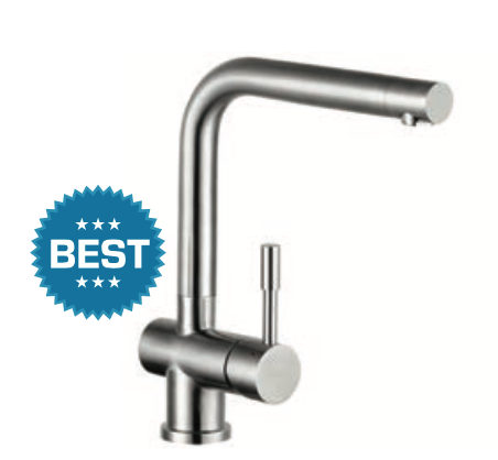 Rubinetto cucina a bocca alta squadro MIXTECH - MOD. inox