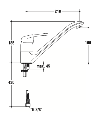 Rubinetto cucina MIXTECH - MOD. inox