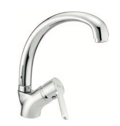 Rubinetto lavello cucina bocca alta squadro HUBER - MOD. h2