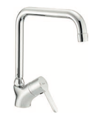 Rubinetto per cucina bocca alta squadro HUBER - MOD. h2