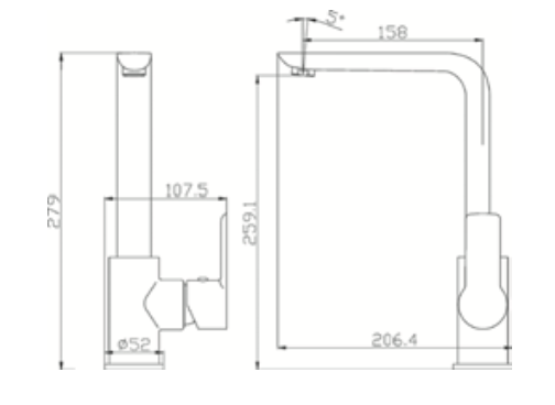Rubinetto cucina MIXTECH - MOD. seven