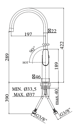 Rubinetto per cucina PAFFONI - MOD. candy