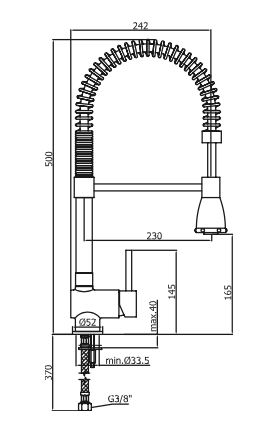 Rubinetto per cucina PAFFONI - MOD. stick
