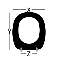 COPRIVASO ADATTABILE X MM 350 - Y MM 460-510 - Z MM 120-210