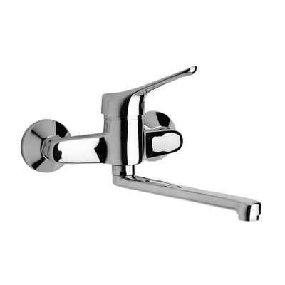 PIRALLA mod. Ariel - Monocomando lavello a muro cromo