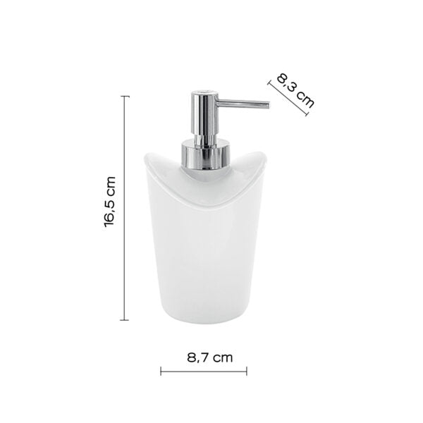 Dispenser sapone bianco "Moby"