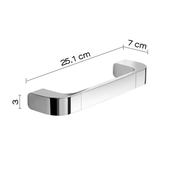 Porta asciugamani/maniglione 25 cm cromato "Outline"