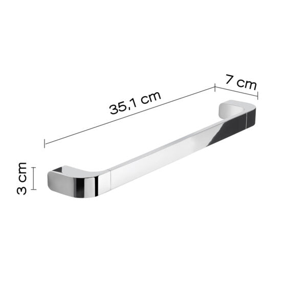 Porta asciugamani/maniglione 35 cm cromato "Outline"