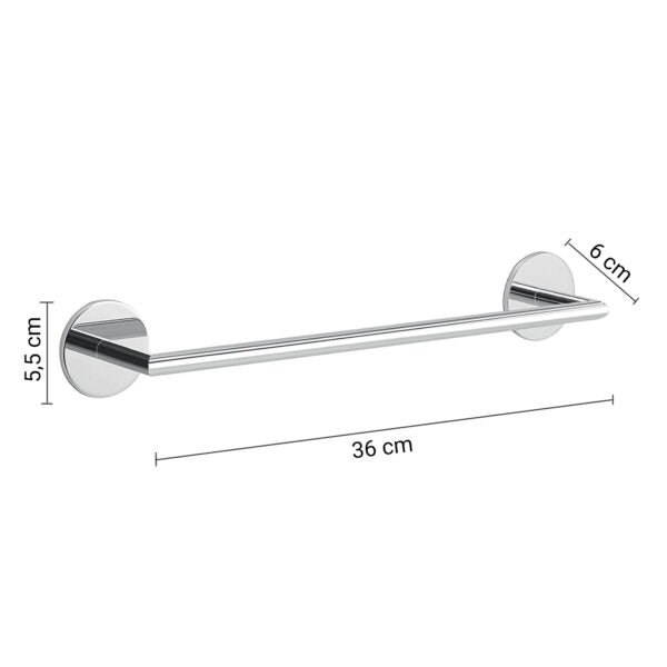 Portasalviette 36 cm cromato "Gea"