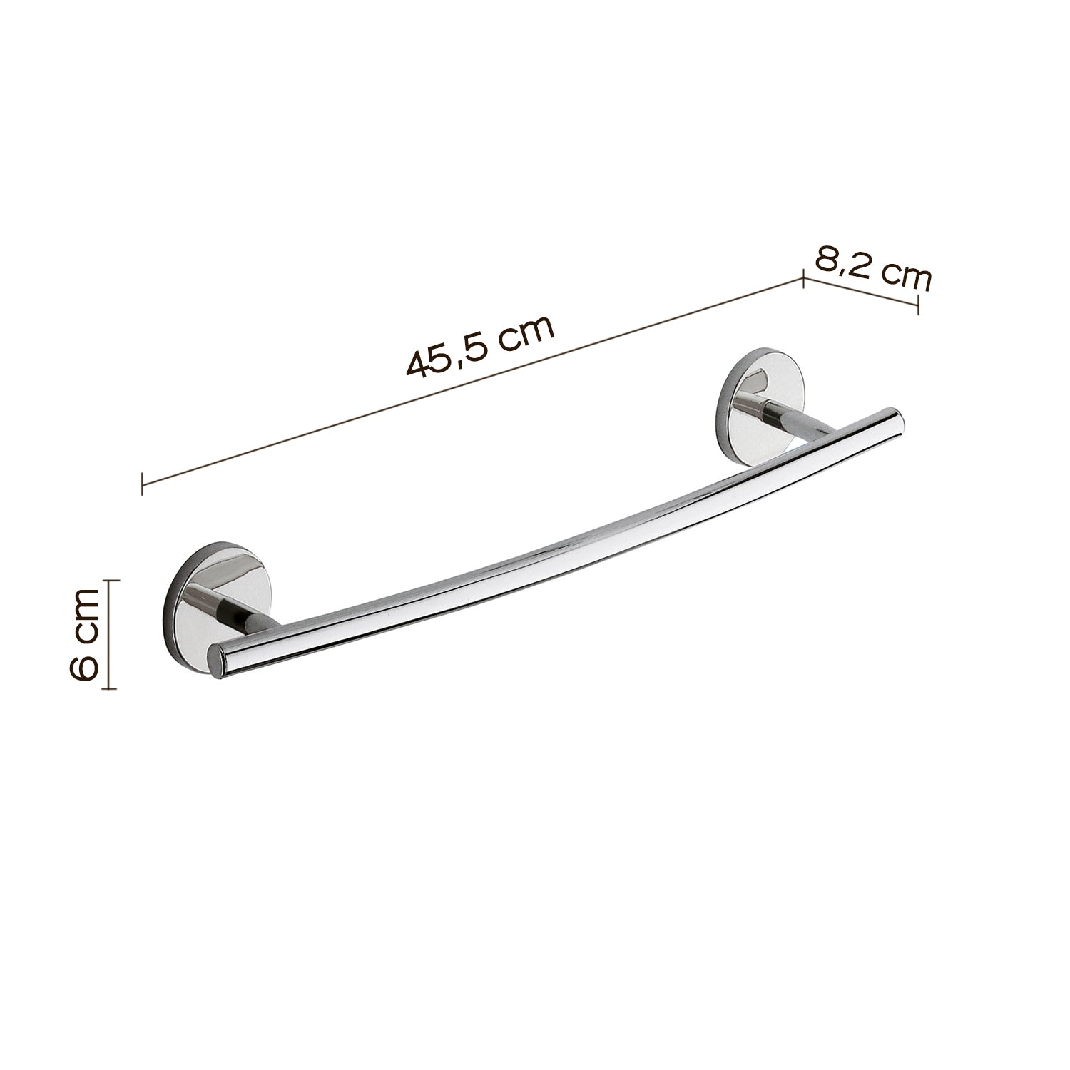 Porta asciugamani 45 cm cromato "Vermont pro"