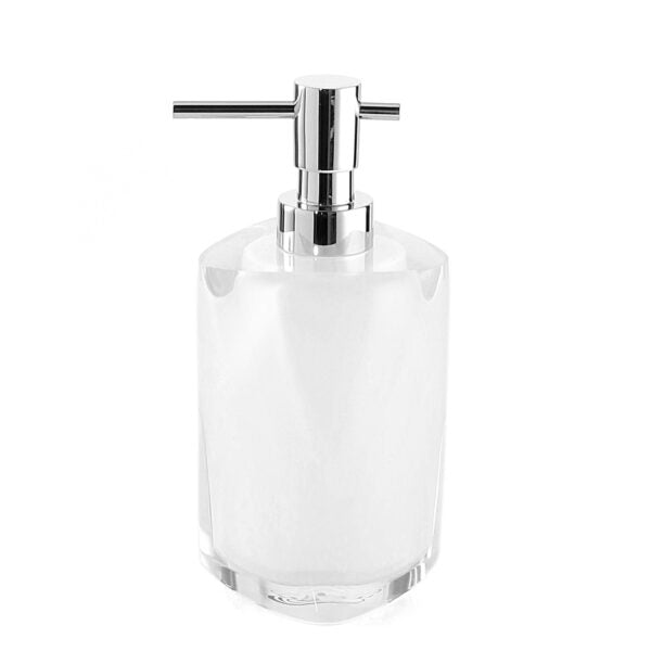 Dispenser sapone bianco satinato "Twist"