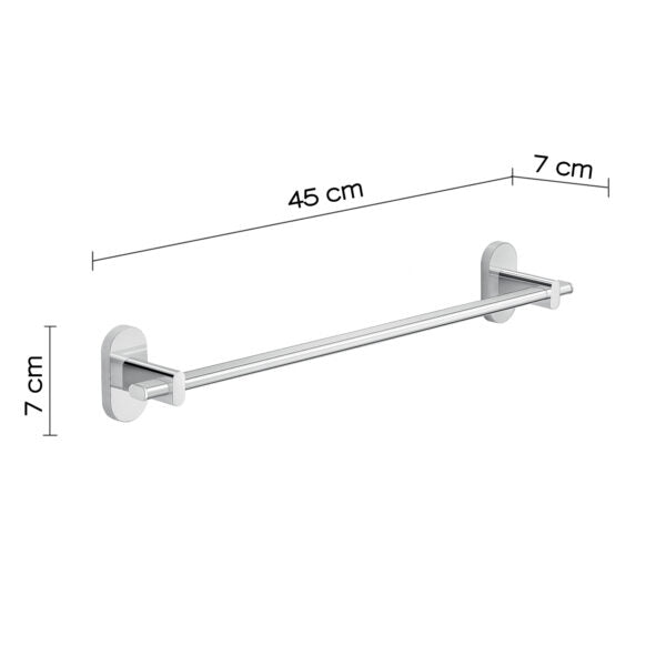 Portasalviette 45 cm cromato "Febo"