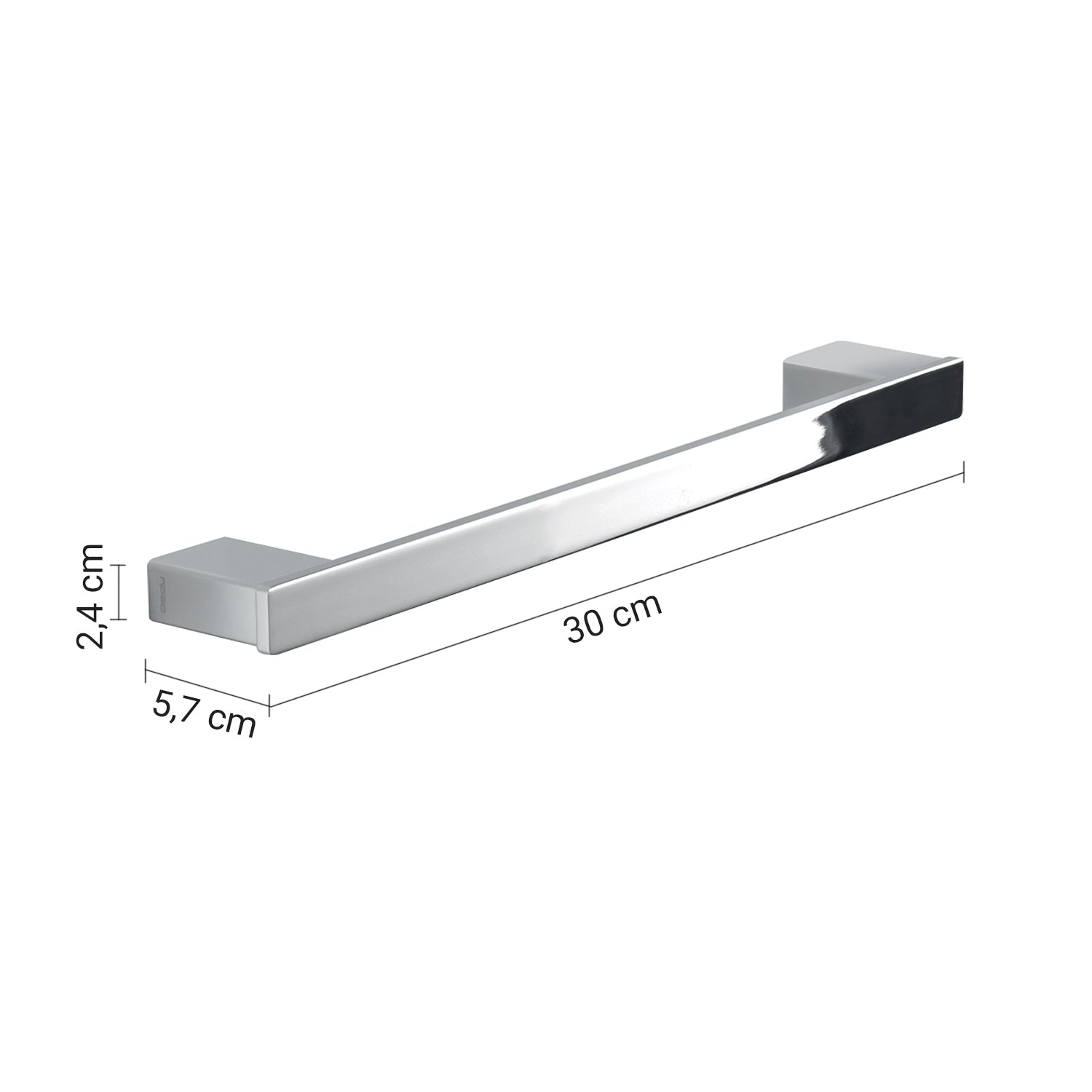 Porta asciugamani 30 cm cromato "Lounge"