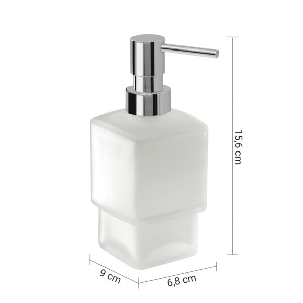 Dispenser sapone x 5447 satinato/cromato "Lounge"