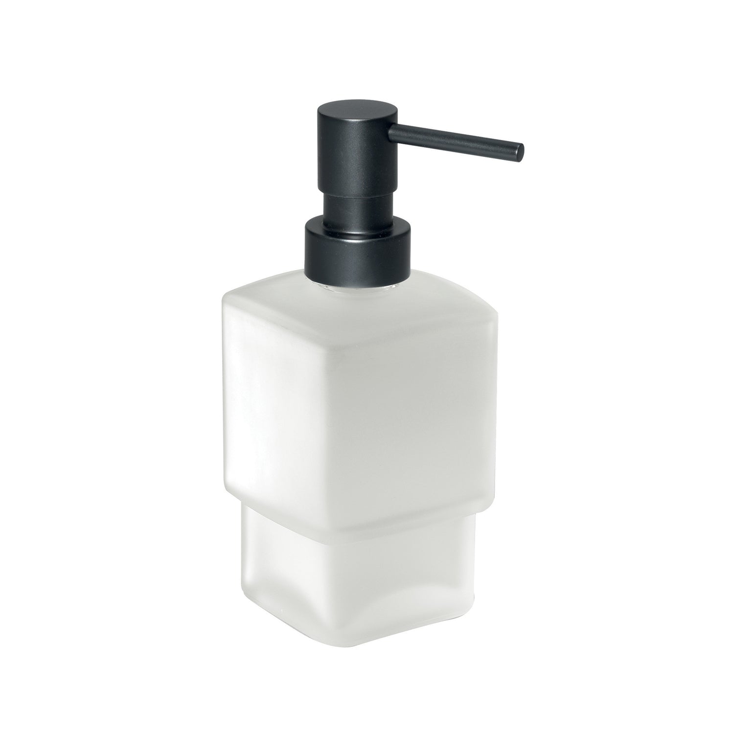 Dispenser sapone x 5447 satinato/nero "Lounge"