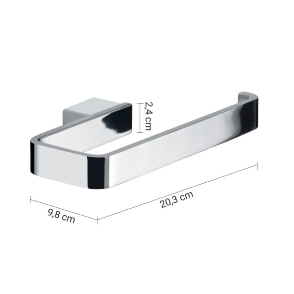 Porta asciugamani ad anello cromato "Lounge"