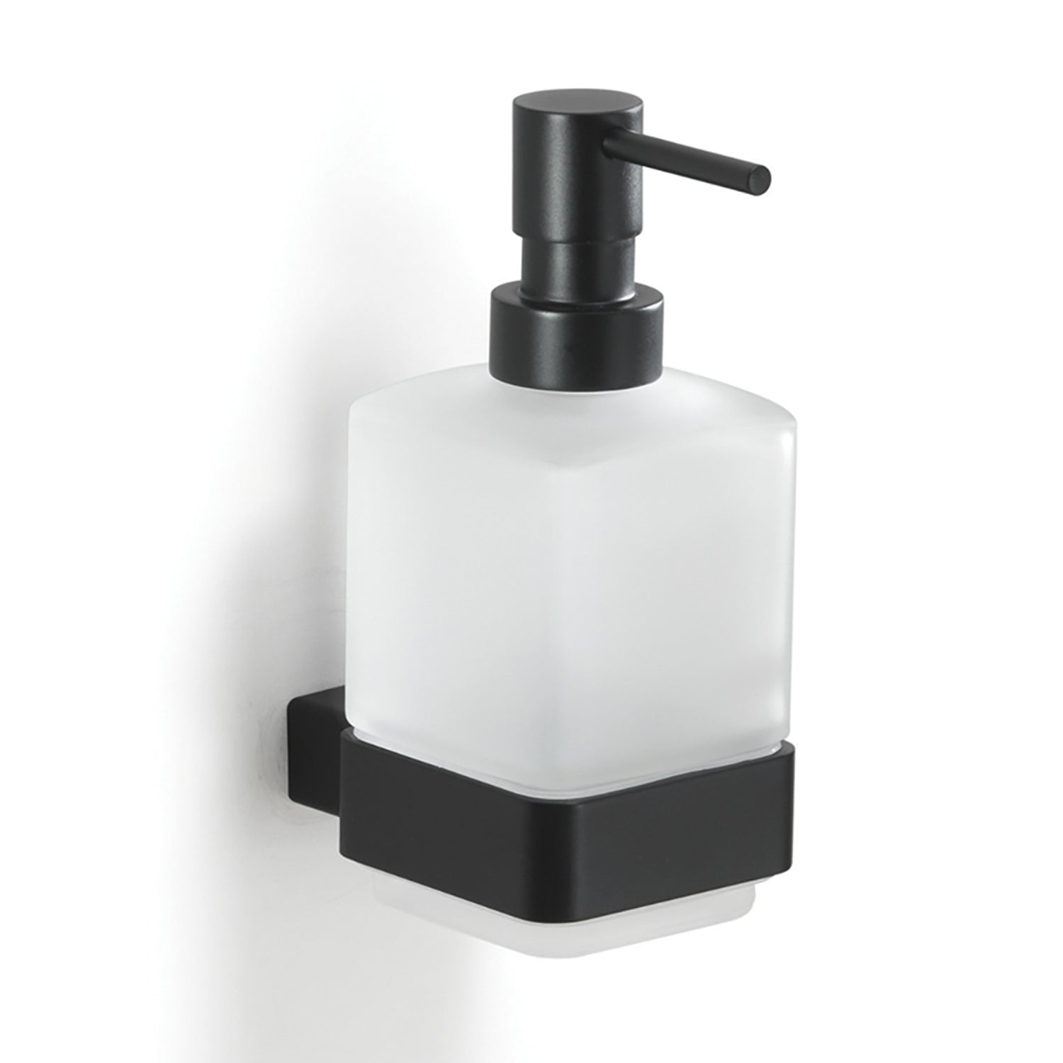 Dispenser sapone nero matt "Lounge"