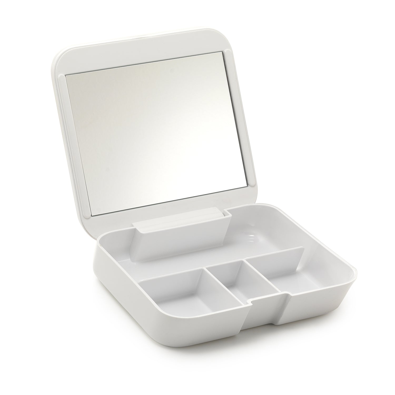 Organizer con specchio bianco "Seventy"