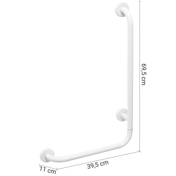 Curva 90¡con doppio innesto bianco "Fortis"