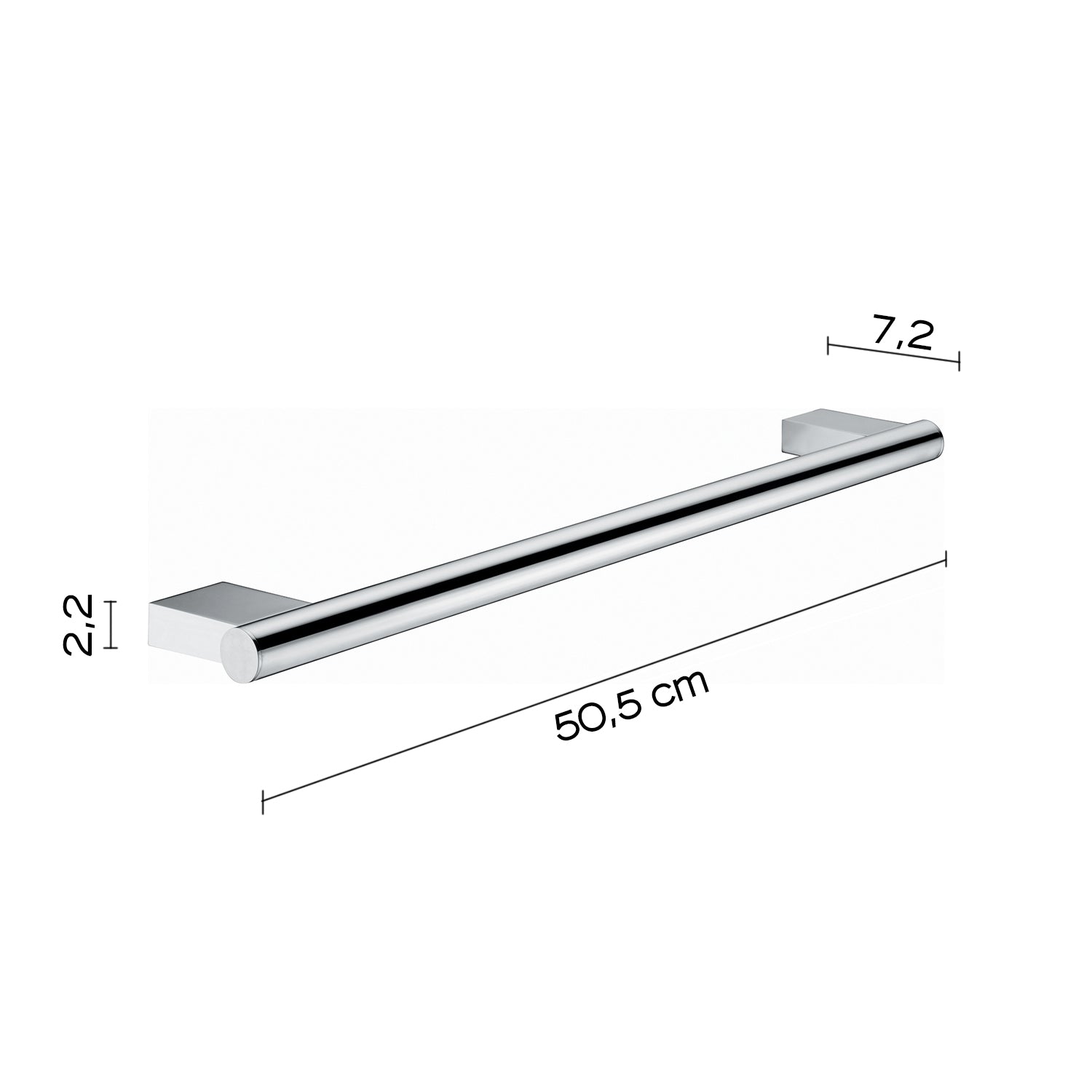 Portasalviette 50 cm cromato "Canarie"