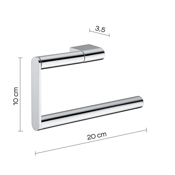 Portasalviette ad anello cromato "Canarie"