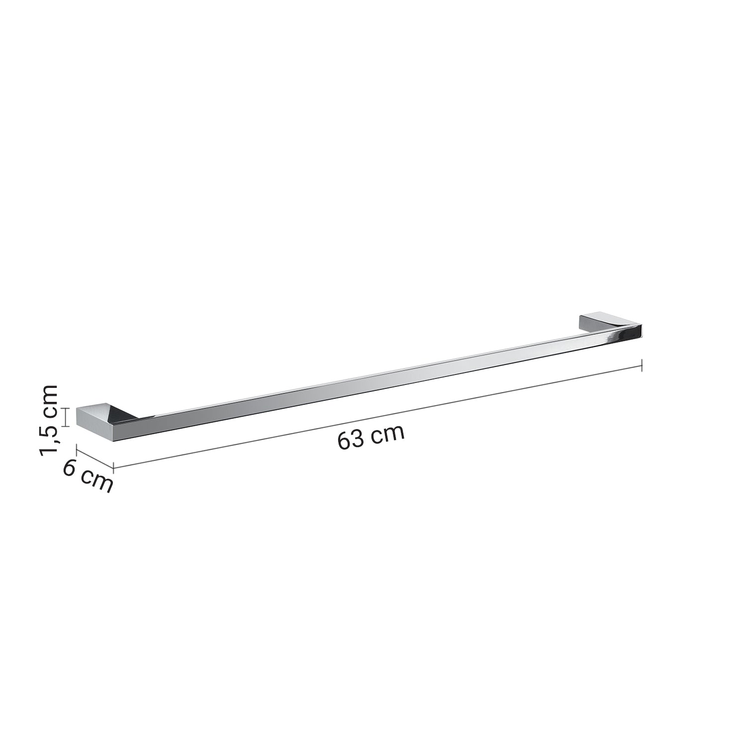 Porta asciugamani 63 cm cromato "Lanzarote"