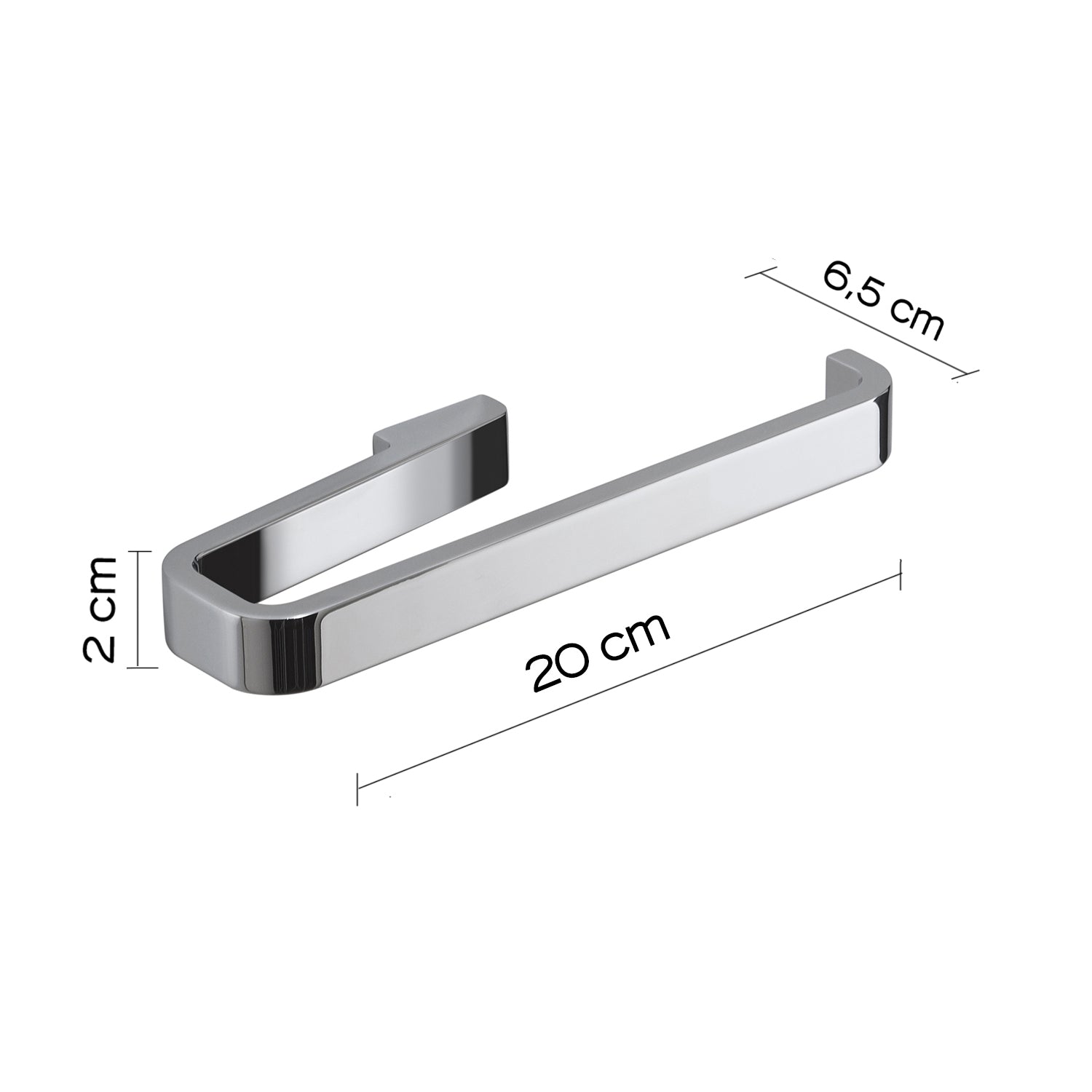 Porta salviette ad anello cromato "Samoa"