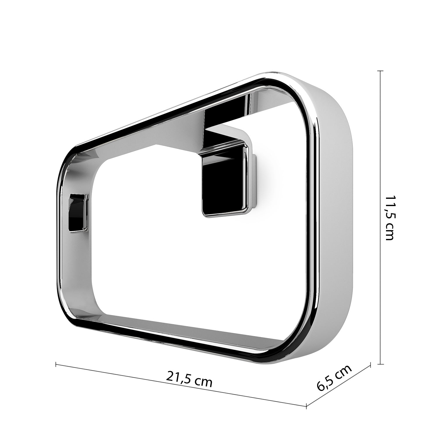 Portasalviette ad anello cromato "Il giglio"