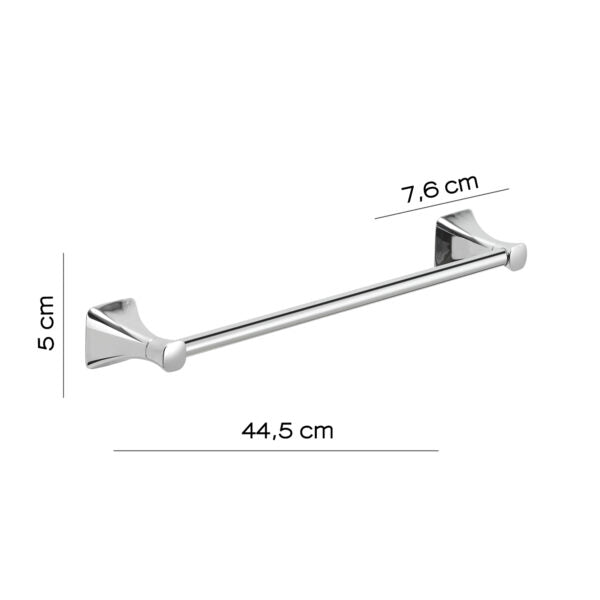 Portasalviette 45 cm cromato "Cervino"