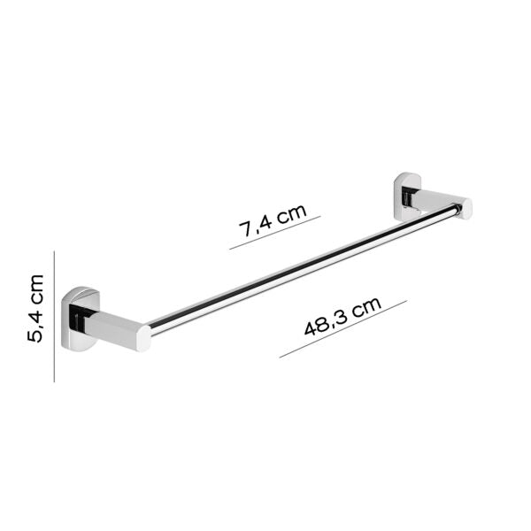 Portasalviette 45 cm cromato "Edera plus"