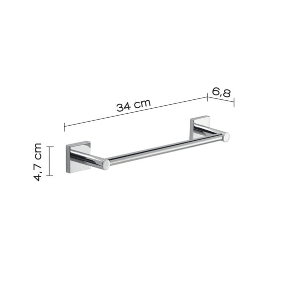 Porta salviette 30 cm cromato "Fuji"