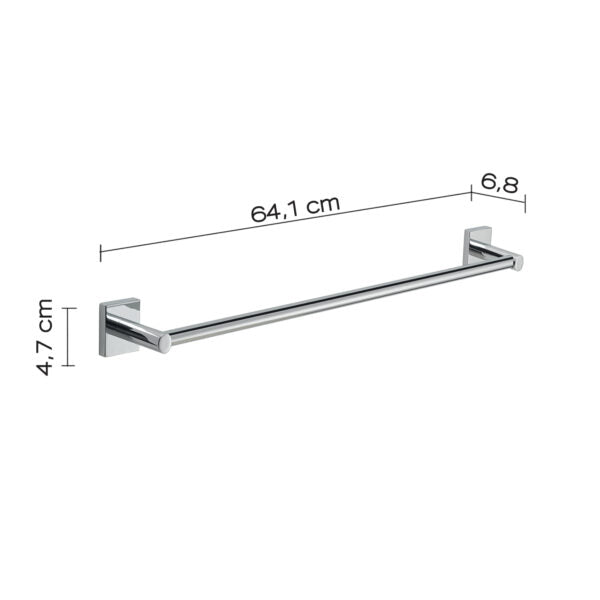 Porta salviette 60 cm cromato "Fuji"