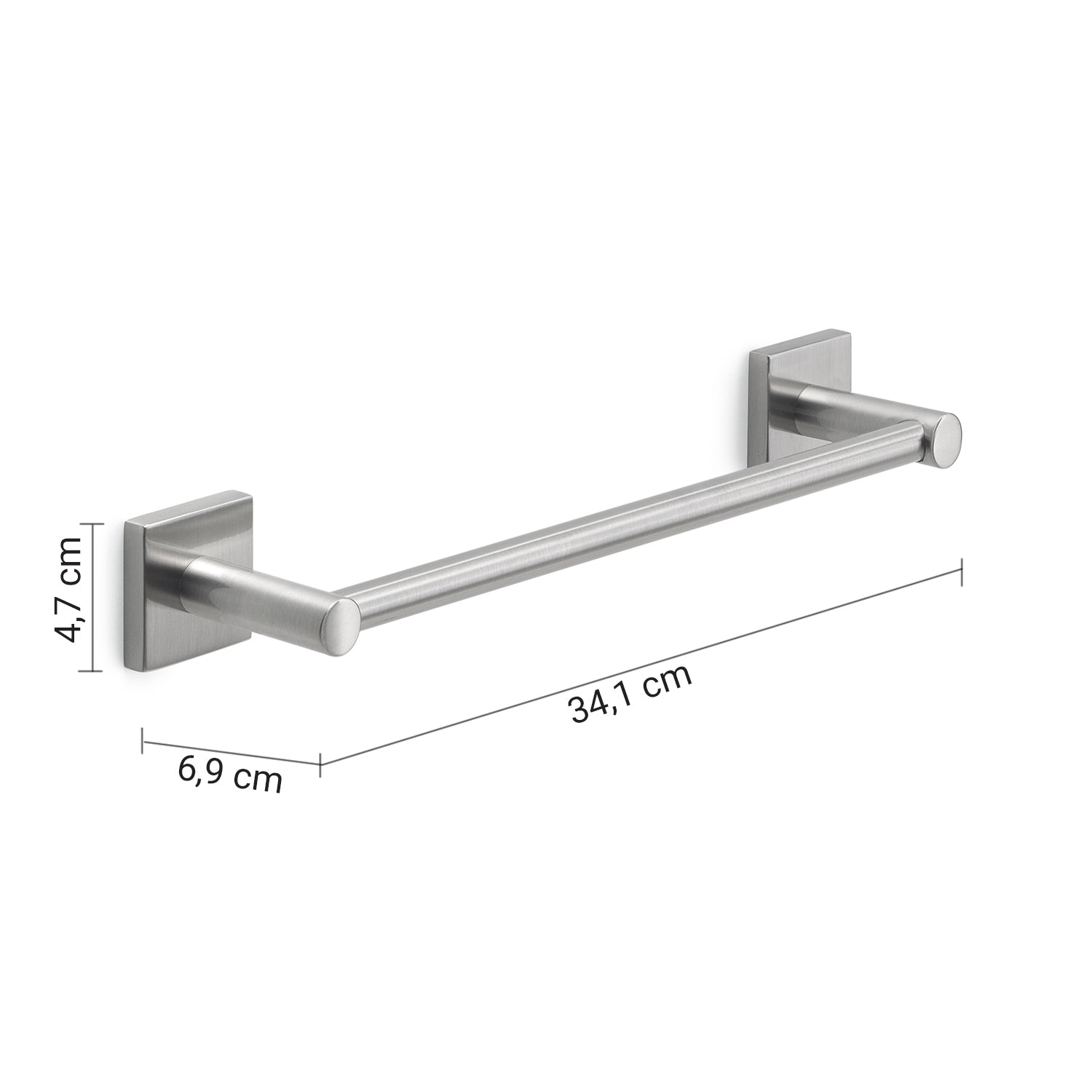 Portasalviette 30 cm spazzolato "Fuji"