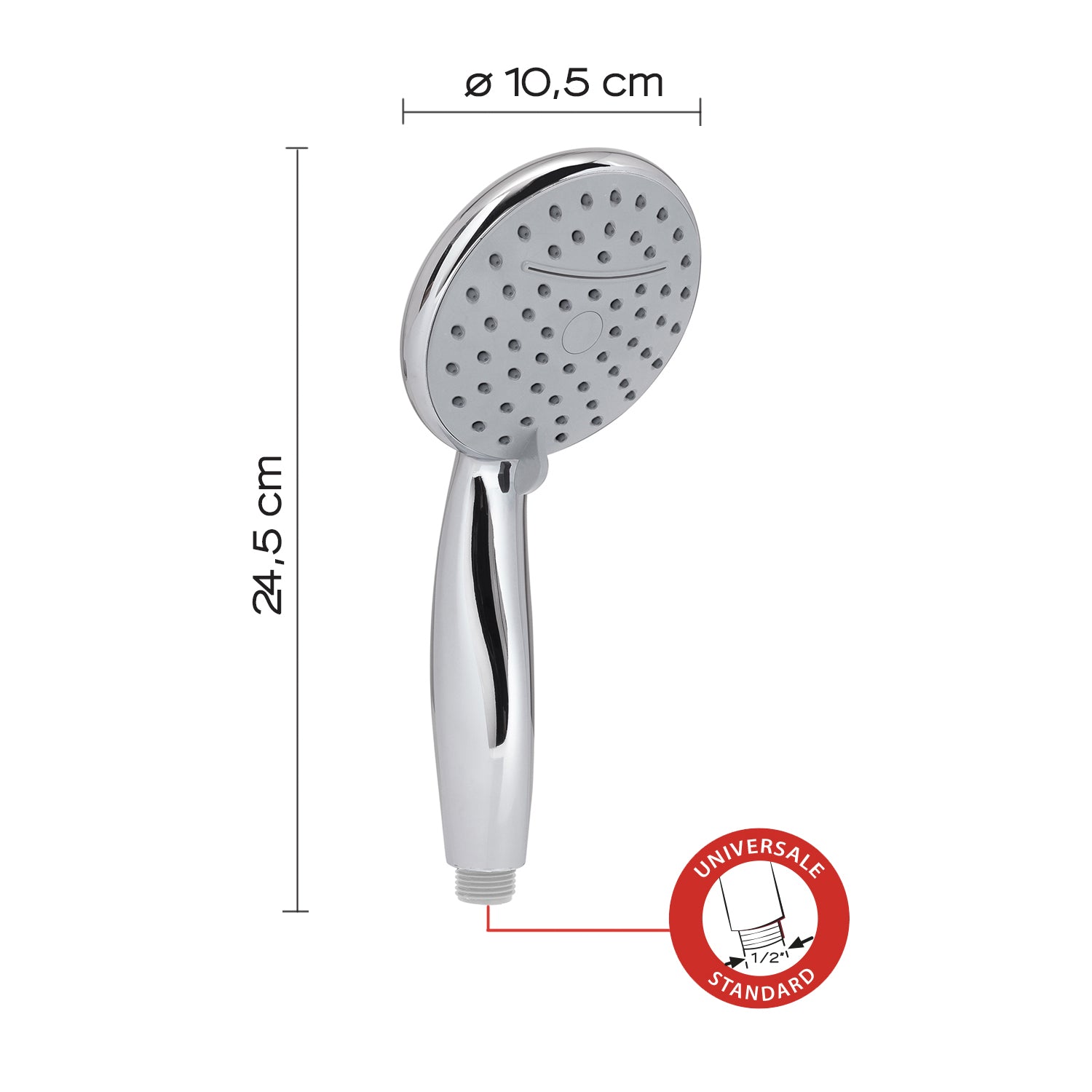 Doccetta Tech 08 3 getti cromato