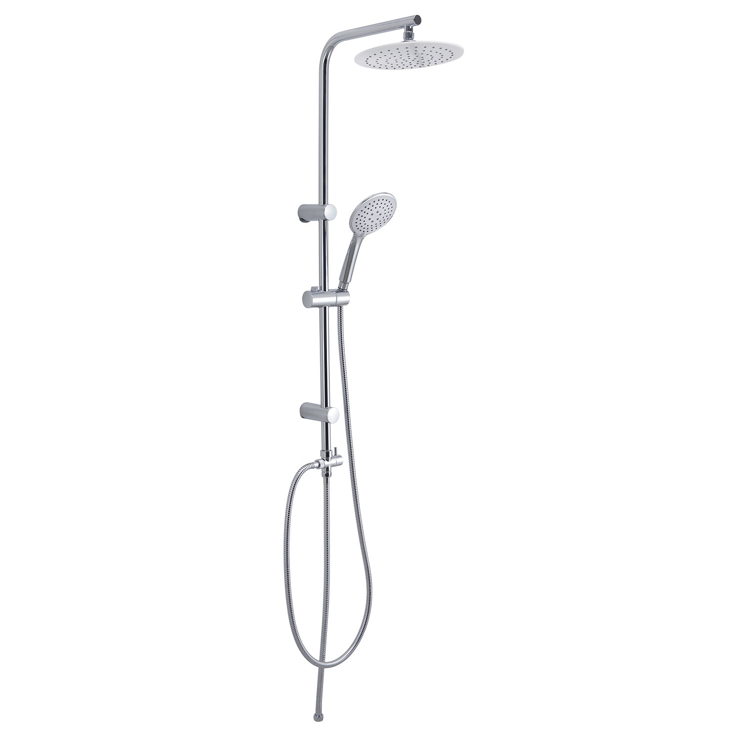 Colonna doccia 3 getti soffione  23 cm cromato/bianco "Easy 01"